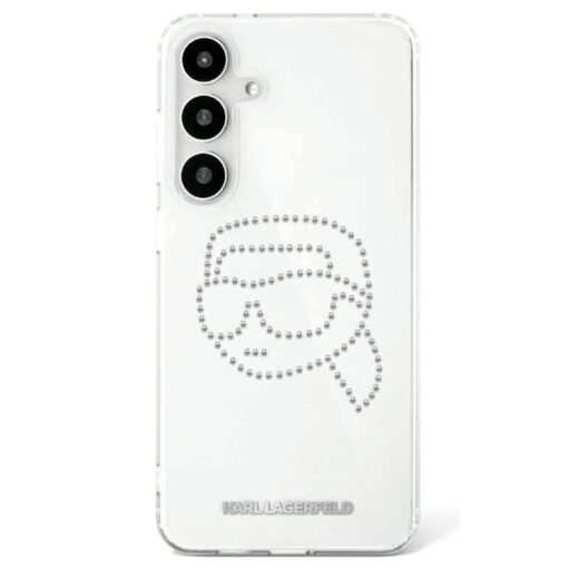 Karl Lagerfeld HC IML Rhinestones K Head case for Samsung Galaxy S25 transparent