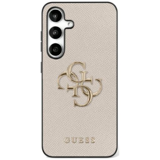 Guess HC PU Grained Big 4G and Classic Logo case for Samsung Galaxy S25 Ultra beige