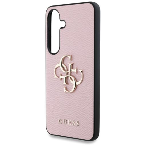 Guess HC PU Grained Big 4G and Classic Logo case for Samsung Galaxy S25 pink - Image 6