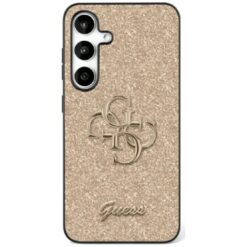 Guess HC Fixed Glitter Big 4G case for Samsung Galaxy S25 Ultra gold
