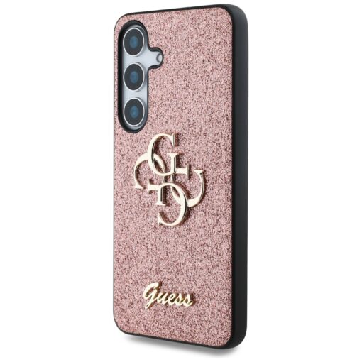 Guess HC Fixed Glitter Big 4G case for Samsung Galaxy S25 pink - Image 2