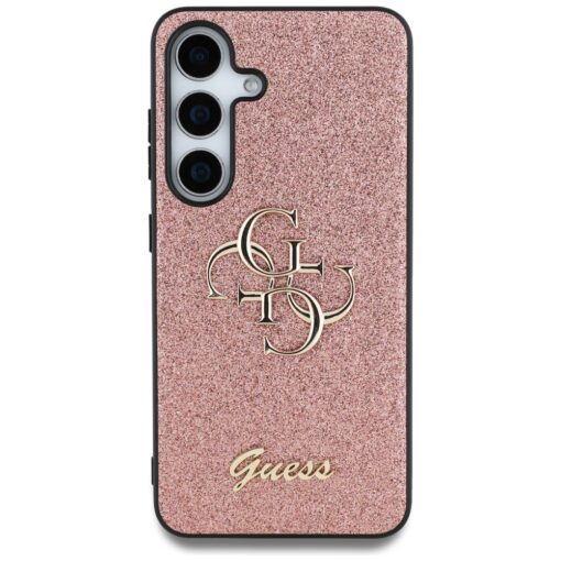 Guess HC Fixed Glitter Big 4G case for Samsung Galaxy S25 pink - Image 3