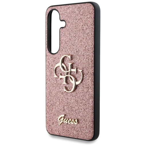 Guess HC Fixed Glitter Big 4G case for Samsung Galaxy S25 pink - Image 6