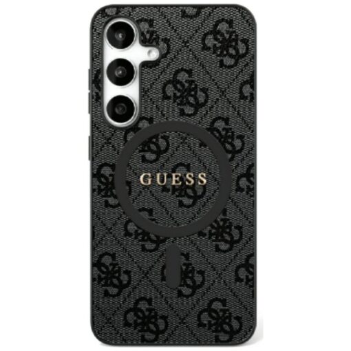 Guess HC Magnetic PU 4G Ring Classic Logo case for Samsung Galaxy S25 black