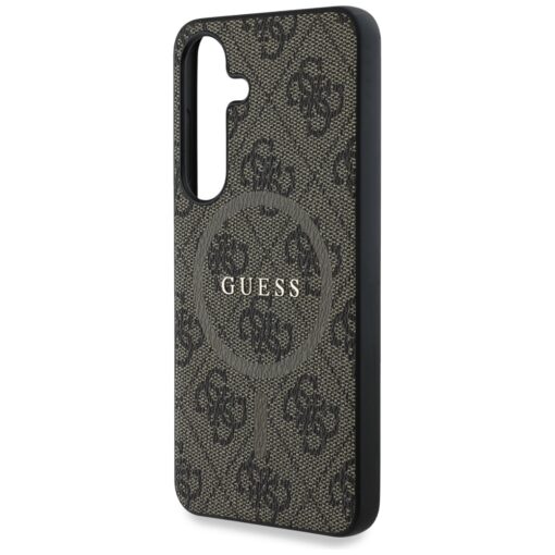 Guess HC Magnetic PU 4G Ring Classic Logo case for Samsung Galaxy S25 brown - Image 6