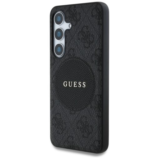 Guess HC MagSafe PU 4G Circle Classic Logo case for Samsung Galaxy S25 Plus black - Image 2