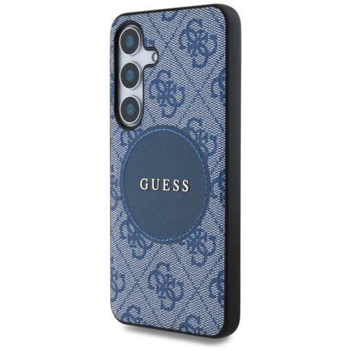 Guess HC MagSafe PU 4G Circle Classic Logo case for Samsung Galaxy S25 blue - Image 2