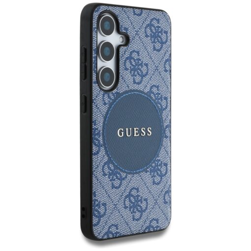 Guess HC MagSafe PU 4G Circle Classic Logo case for Samsung Galaxy S25 blue - Image 4