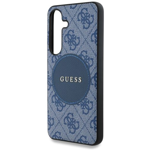 Guess HC MagSafe PU 4G Circle Classic Logo case for Samsung Galaxy S25 blue - Image 6