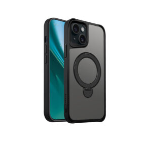 Etteri Matt Mag Ring case for iPhone 15 6,1" black