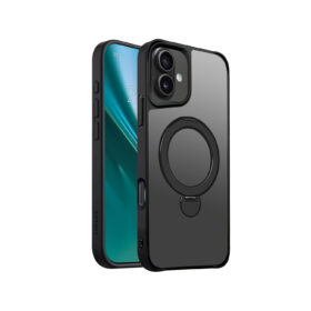Etteri Matt Mag Ring case for iPhone 16 Plus 6,7" black