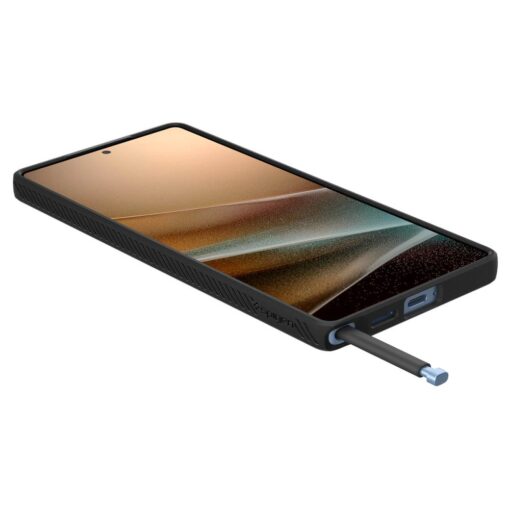 Spigen Liquid Air case for Samsung Galaxy S25 Ultra Matte Black - Image 10
