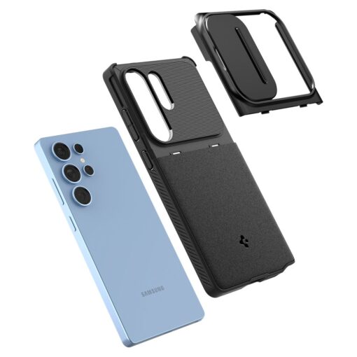 Spigen Optik Armor case for Samsung Galaxy S25 Ultra Black - Image 9