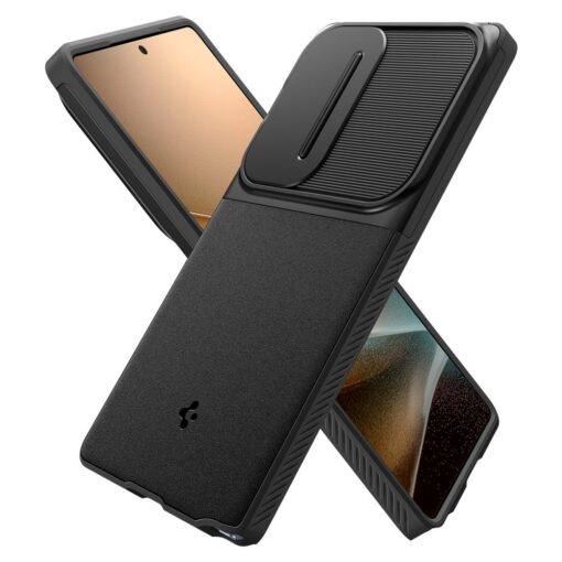 Spigen Optik Armor case for Samsung Galaxy S25 Ultra Black - Image 11