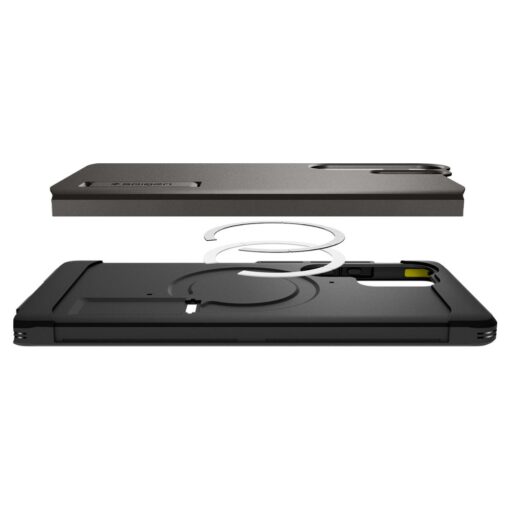 Spigen Tough Armor MagSafe case for Samsung Galaxy S25 Ultra Gunmetal - Image 10