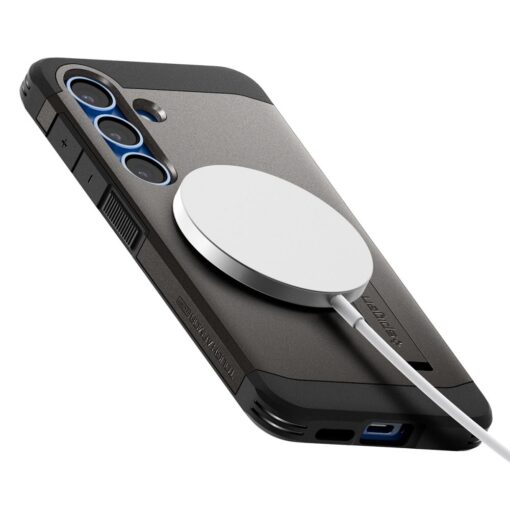 Spigen Tough Armor MagSafe case for Samsung Galaxy S25+ Plus Gunmetal - Image 8