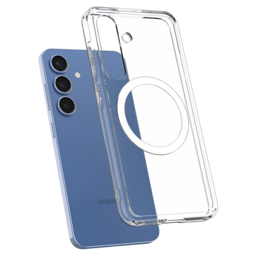 Spigen Ultra Hybrid Mag MagSafe case for Samsung Galaxy S25 Clear White - Image 7