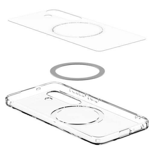 Spigen Ultra Hybrid Mag MagSafe case for Samsung Galaxy S25 Clear White - Image 9