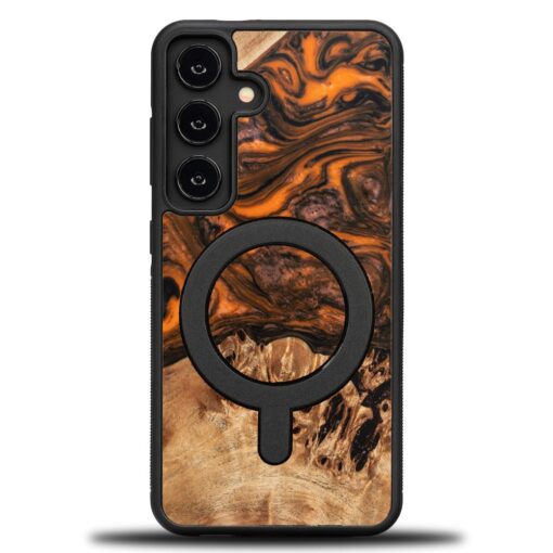 Bewood Unique case for Samsung Galaxy A55 5G Orange with MagSafe