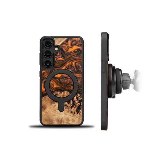 Bewood Unique case for Samsung Galaxy A55 5G Orange with MagSafe - Image 2