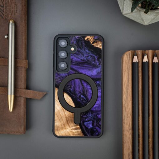 Bewood Unique case for Samsung Galaxy A55 5G Violet with MagSafe - Image 3