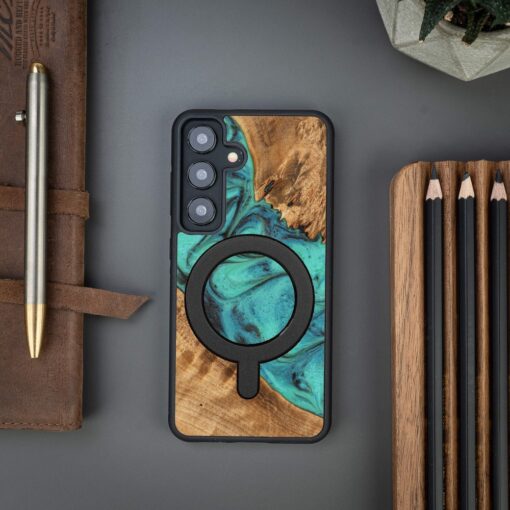 Bewood Unique case for Samsung Galaxy A55 5G Turquoise with MagSafe - Image 3