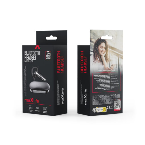 Maxlife Bluetooth headset MXBH-01 with charging case - Image 3