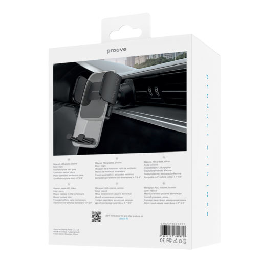 Proove car holder Crystal Clamp Plus Air Outlet Car Mount black - Image 3
