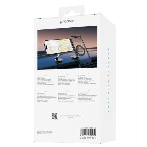 Proove ?ar Holder Hoop Stick-on Car Mount black - Image 3