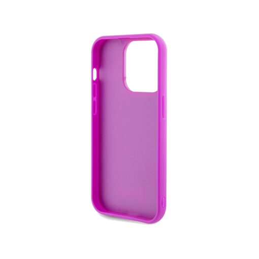 Guess Hardcase Disco Metal Script Case for iPhone 14 Pro 6.1 Fuchsia - Image 2