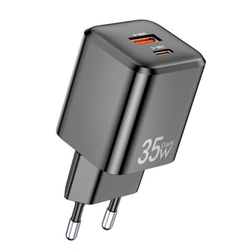 Laadija Awei PD66-EU 35W GaN USB-A/USB-C must