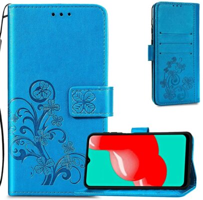 Telefoniümbris Flower Book Samsung A165 A16 4G/A166 A16 5G sinine