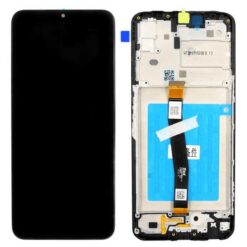 LCD ekraan Samsung A226 A22 5G puuteekraani ja raamiga Black ORG