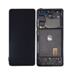 LCD ekraan Samsung G780F S20 FE puuteekraani ja raamiga Cloud Navy OLED (real size)
