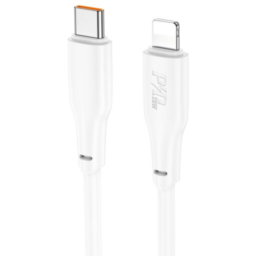 Laadimisjuhe Hoco X93 60W USB-C to USB-C 1.0m valge