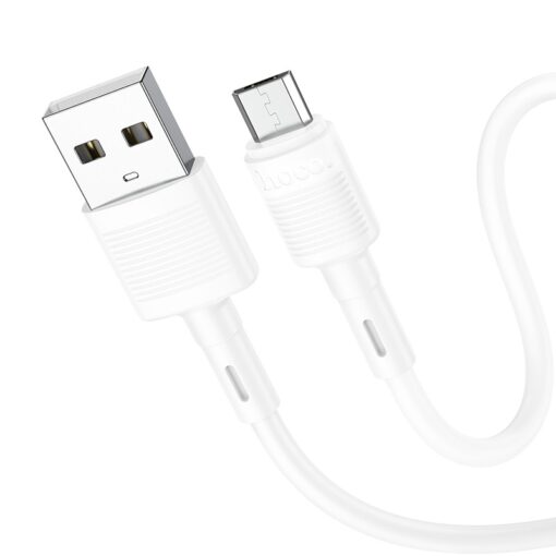 Laadimisjuhe Hoco X83 USB-A to MicroUSB 1.0m valge