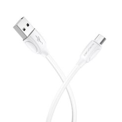 Laadimisjuhe Borofone BX19 USB-A to MicroUSB 1.0m valge