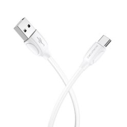 Laadimisjuhe Borofone BX19 USB-A to USB-C 1.0m valge