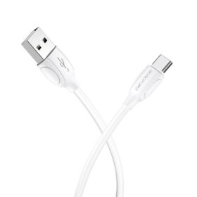 Laadimisjuhe Borofone BX19 USB-A to USB-C 1.0m valge