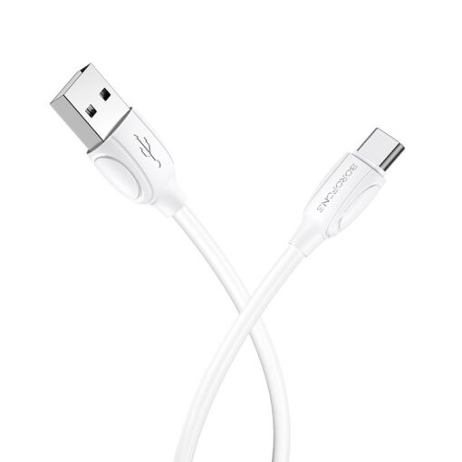 Laadimisjuhe Borofone BX19 USB-A to USB-C 1.0m valge