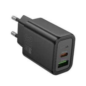 Laadija Hoco N63 30W GaN USB-C/USB-A must