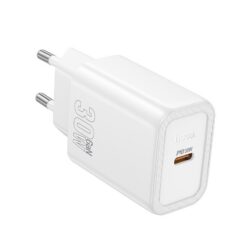 Laadija Hoco N62 30W GaN USB-C valge