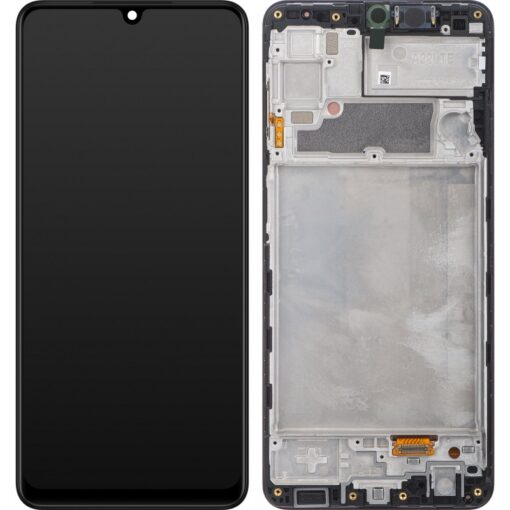 LCD ekraan Samsung A225 A22 4G puuteekraani ja raamiga originaal Black (service pack)