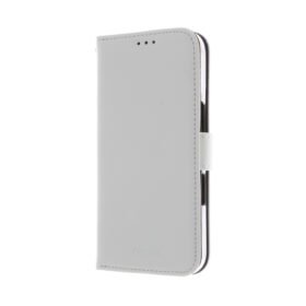iPhone 16 valge Flip nahkkott