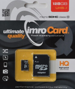 Imro memory card 128GB microSDHC cl. 10 UHS-I + adapter