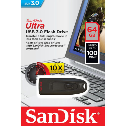 SanDisk pendrive 64GB USB 3.0 Cruzer Ultra - Image 2