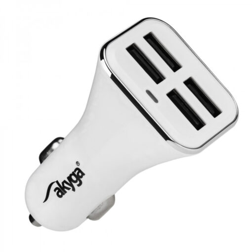 Akyga AK-CH-09 car charger 4x USB 6,8A white 12V