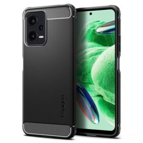 Kaitseümbris Rugged Armor, Xiaomi Redmi Note 12 5G / Poco X5, must, Spigen