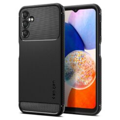 Kaitseümbris Rugged Armor, Samsung Galaxy A14 5G, must, Spigen