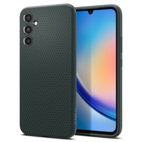 Kaitseümbris Liquid Air, Samsung Galaxy A34 5G, tumeroheline, Spigen